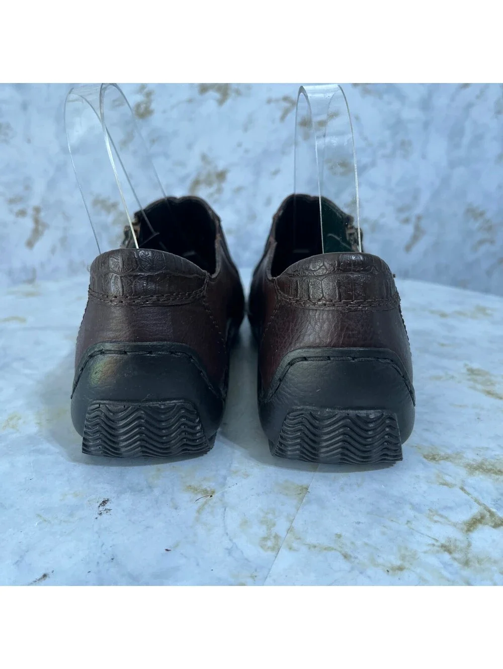 Rieker Celia 40 Women's Size 8.5 Shoes Brown Leather Zip Comfort Casual Loafers